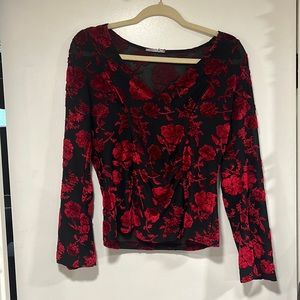 Whimsigoth bell sleeve blouse